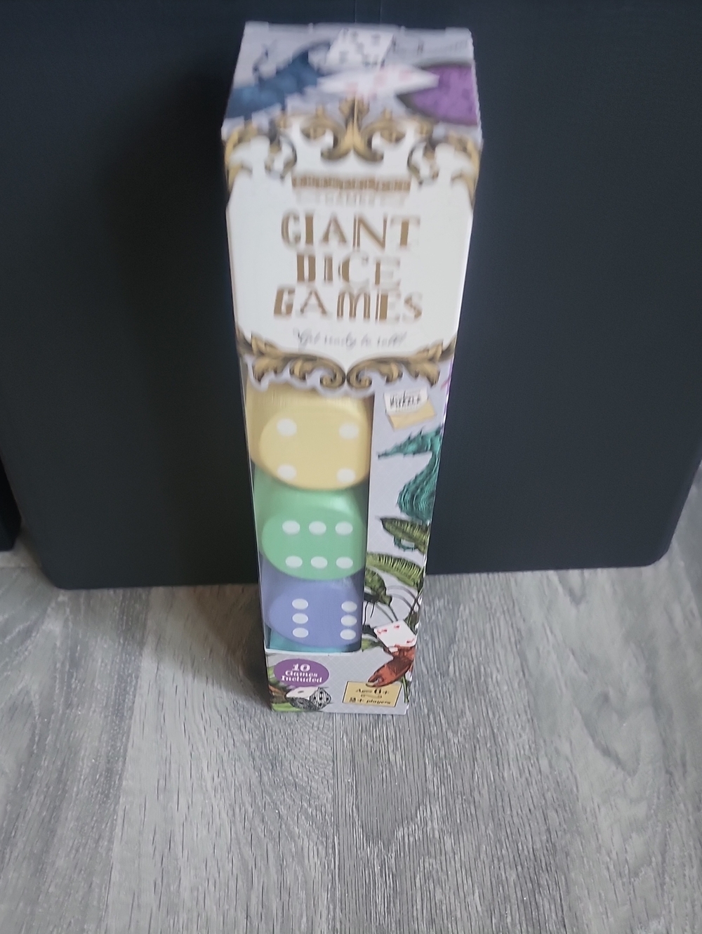Giant Dice Games Set - Yellow, Green & Purple